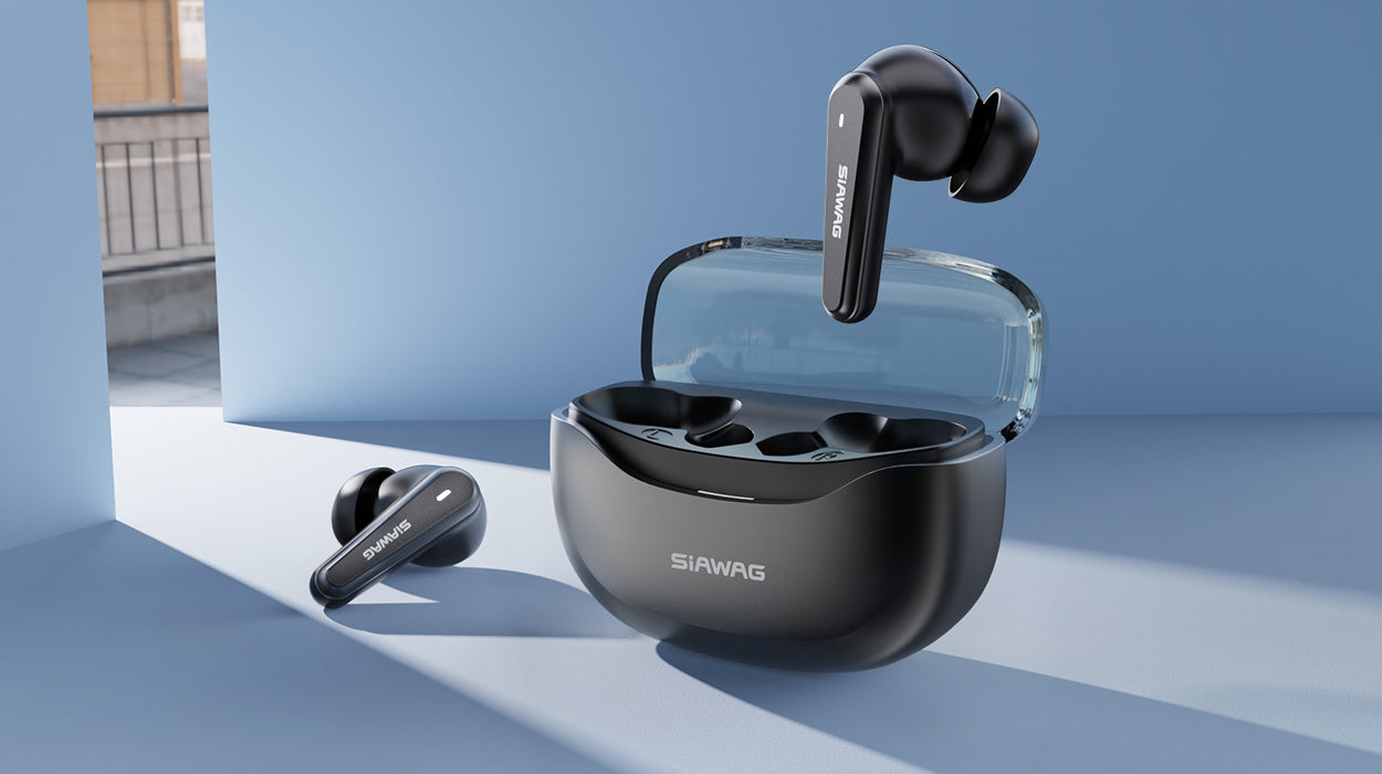 Siawag earbuds offer single/dual mode switching, providing clarity with one ear or full sound with two, for versatile listening experiences.