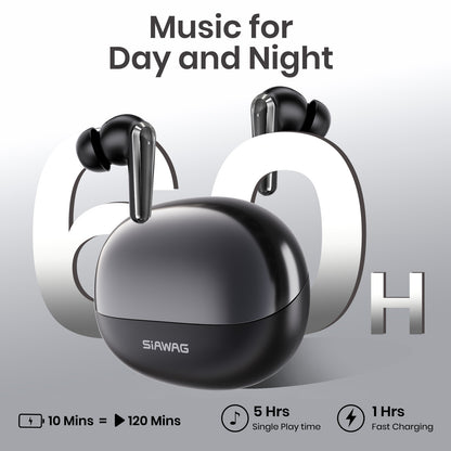 SIAWAG BTW77 | ANC & ENC Wireless Earbuds