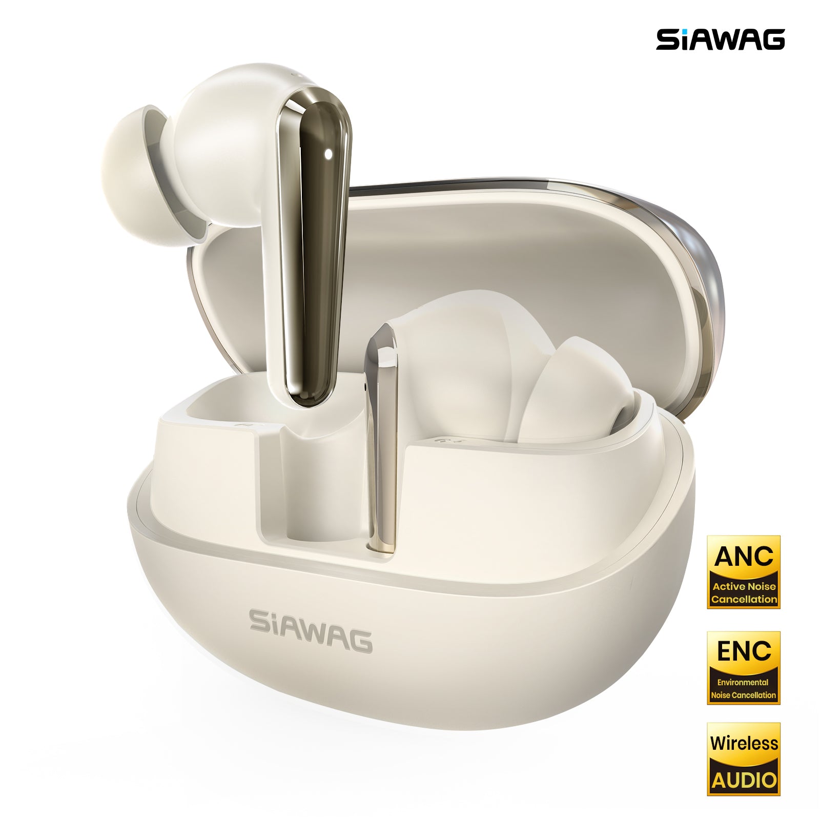 SIAWAG BTW77 | ANC & ENC Wireless Earbuds