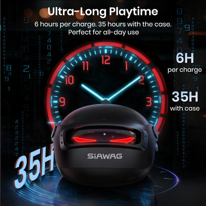 SIAWAG BTW46 | LED Gaming Earbuds